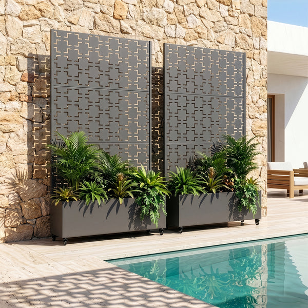 Trennwand Aaskis mit Blumenkasten [casa.pro]