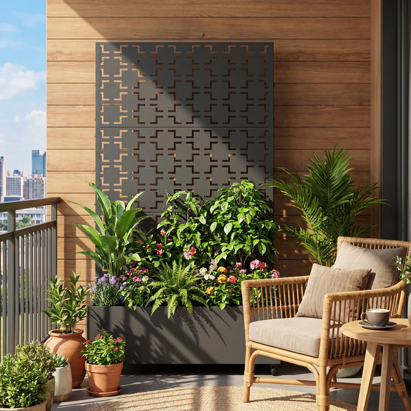 Trennwand Aaskis mit Blumenkasten [casa.pro]