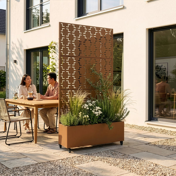 Trennwand Aaskis mit Blumenkasten [casa.pro]