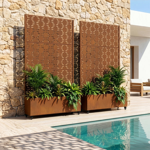 Trennwand Aaskis mit Blumenkasten [casa.pro]