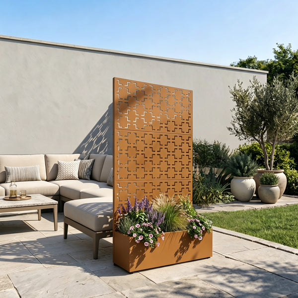 Trennwand Aaskis mit Blumenkasten [casa.pro]