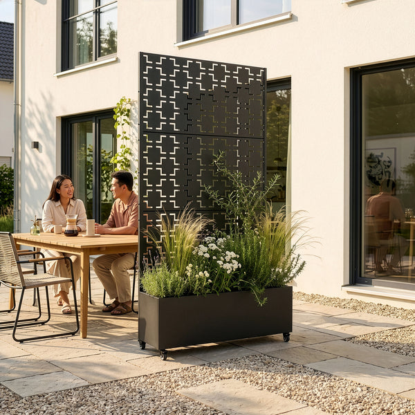 Trennwand Aaskis mit Blumenkasten [casa.pro]