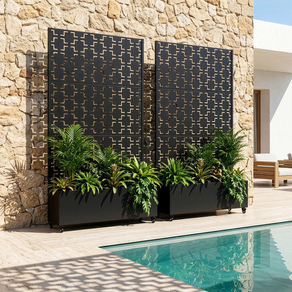 Trennwand Aaskis mit Blumenkasten [casa.pro]