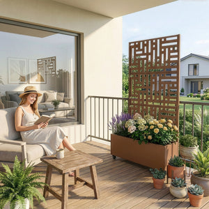 Trennwand Bernalda mit Blumenkasten [casa.pro]