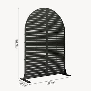Trennwand Nodepp Rundbogenform Stahl [casa.pro]