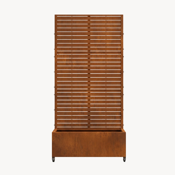 Trennwand Nodepp mit Blumenkasten Stahl [casa.pro]