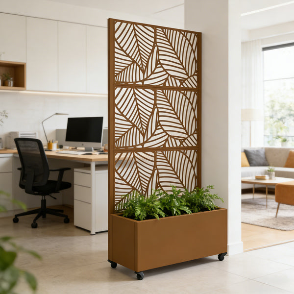 Trennwand Surnskoki mit Blumenkasten [casa.pro]