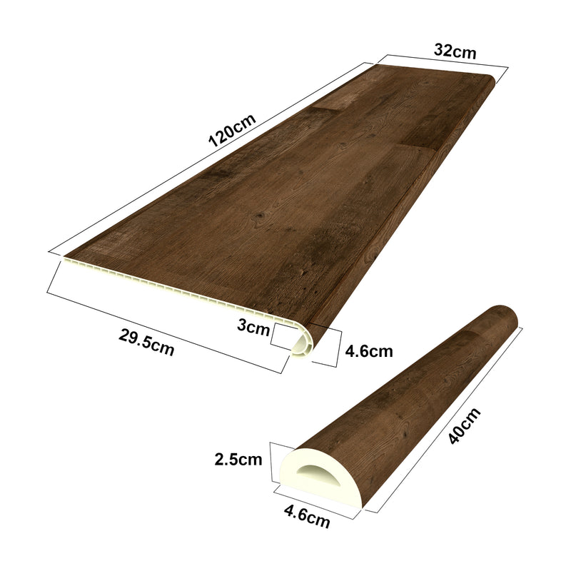 Maßskizze Treppenverkleidung Set Bunschoten [neu.holz]