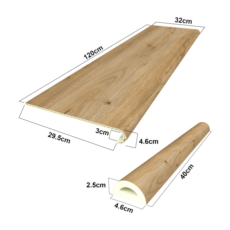 Maßskizze Treppenverkleidung Set Bunschoten [neu.holz]