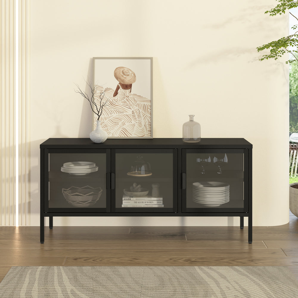 Vitrinen-Sideboard Borshavisa [en.casa]