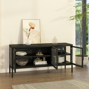 Vitrinen-Sideboard Borshavisa [en.casa]