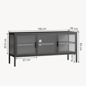 Vitrinen-Sideboard Borshavisa [en.casa]