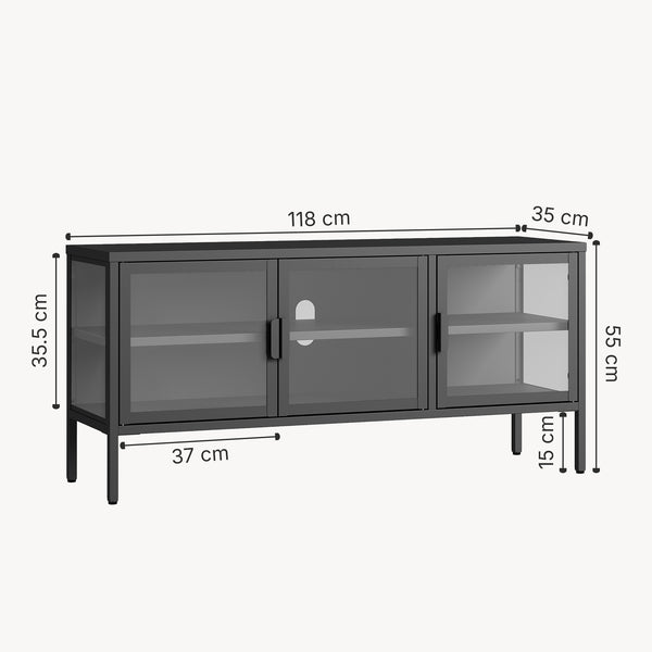 Vitrinen-Sideboard Borshavisa [en.casa]