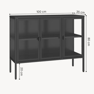 Vitrinen-Sideboard Borshavisa [en.casa]