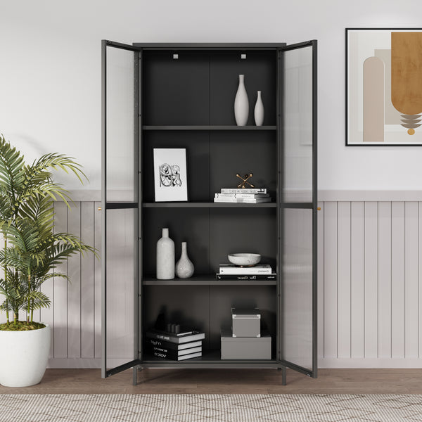 Vitrinenschrank Säkylä [en.casa]