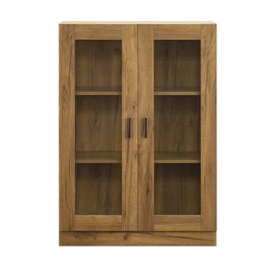 Vitrinenschrank Sorø 80x31x115cm in versch. Farben [en.casa]