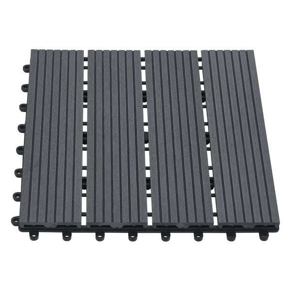 WPC Fliesen Schramberg 11er Set 1m² in versch. Farben [en.casa]