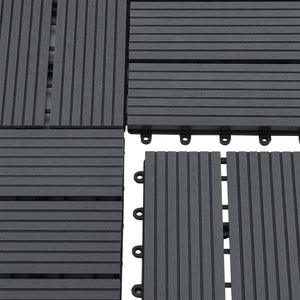 WPC Fliesen Schramberg 11er Set 1m² in versch. Farben [en.casa]