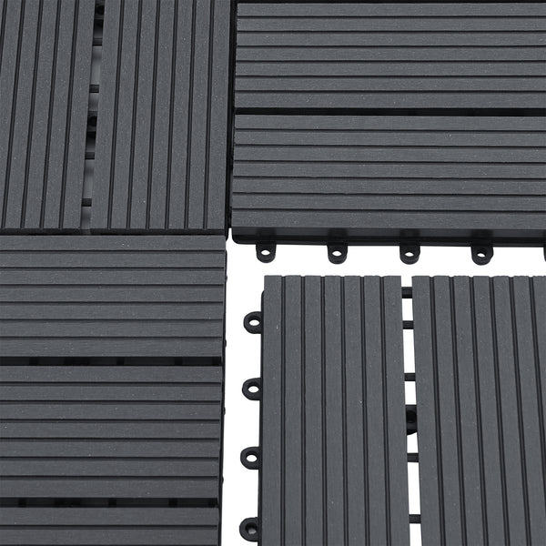 WPC Fliesen Schramberg 11er Set 1m² in versch. Farben [en.casa]