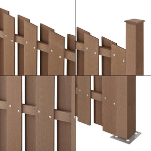 WPC Gartenzaun mit Rundbogen [neu.holz]
