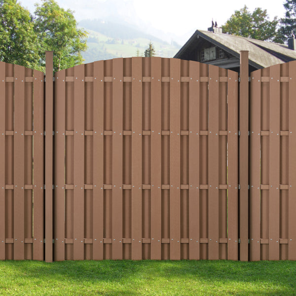 WPC Gartenzaun mit Rundbogen [neu.holz]