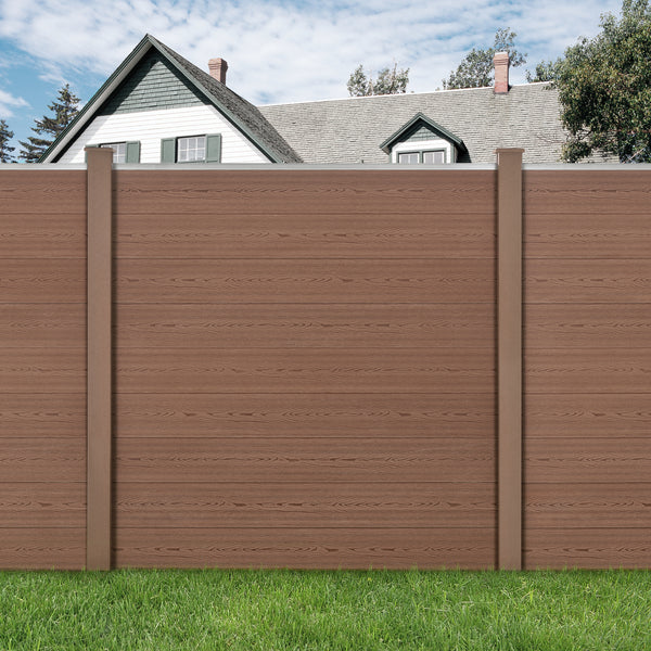 Gartenzaun Getafe WPC mit Pfosten versch. Farben neu.holz