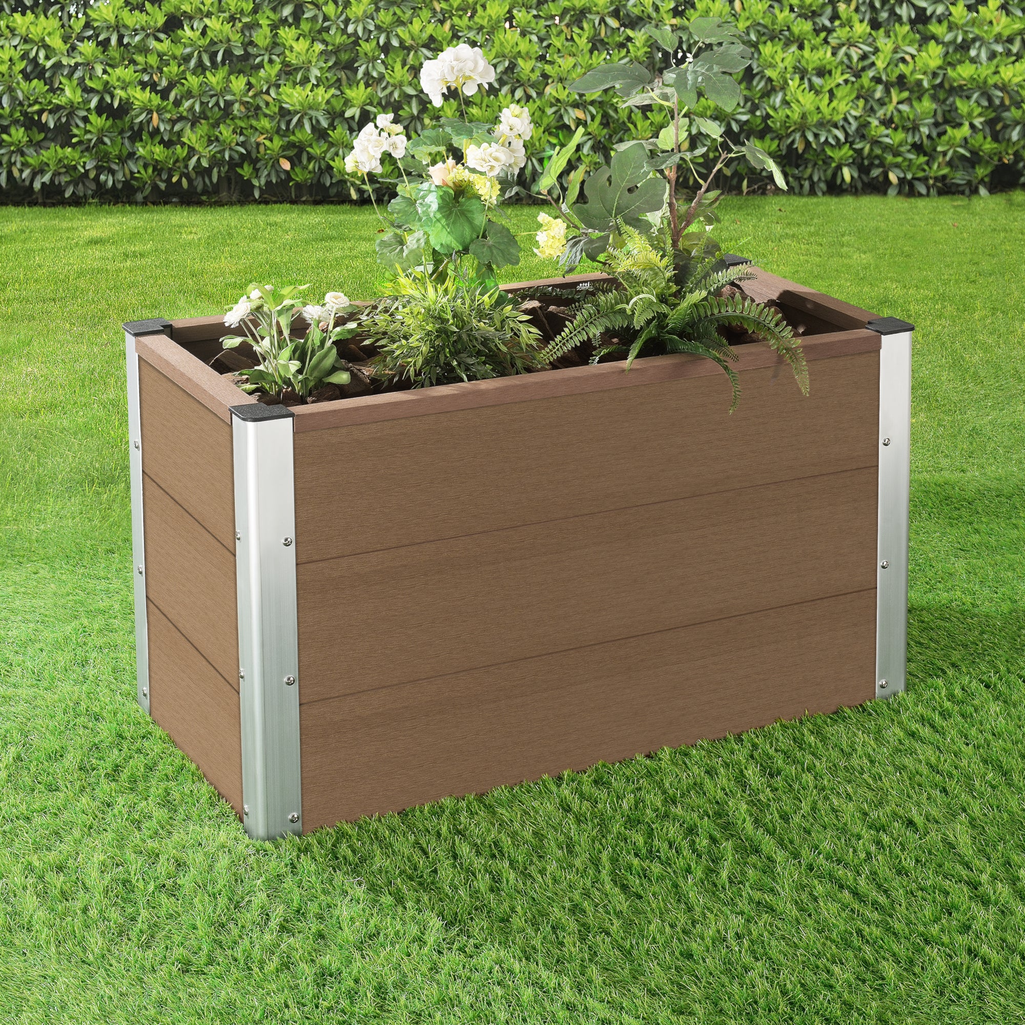 neu.holz WPC Pflanztopf Esens – Robust für Garten & Terrasse