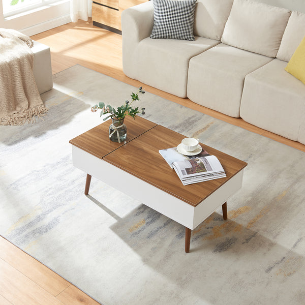 Couchtisch mit Stauraum Flesen [en.casa]