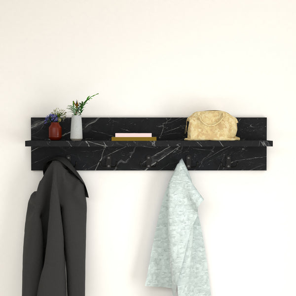 Wandgarderobe Hammarö 80x11x18cm in versch. Farben [en.casa]