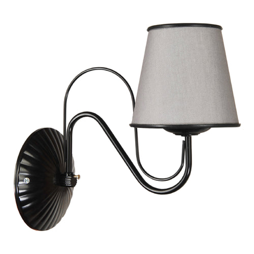 Wandleuchte Hampshire 1 x E27 Grau [lux.pro]