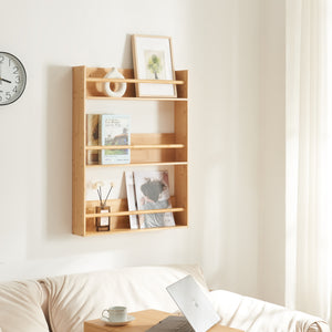 Wandregal Hareid 80x60x12cm Bambus [en.casa] - premiumXL