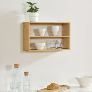 Wandregal Gol 50x15x30 cm Bambus [en.casa]