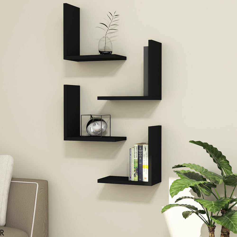 Wandregal Broby im 4er Set 30 x 30 x 16 cm in versch. Farben [en.casa] - premiumXL
