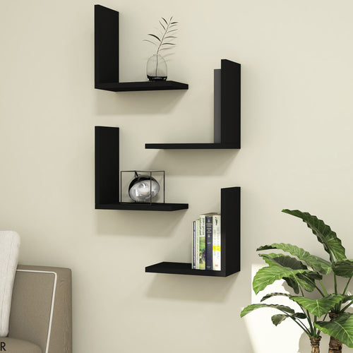 Wandregal Broby im 4er Set 30 x 30 x 16 cm in versch. Farben [en.casa] - premiumXL