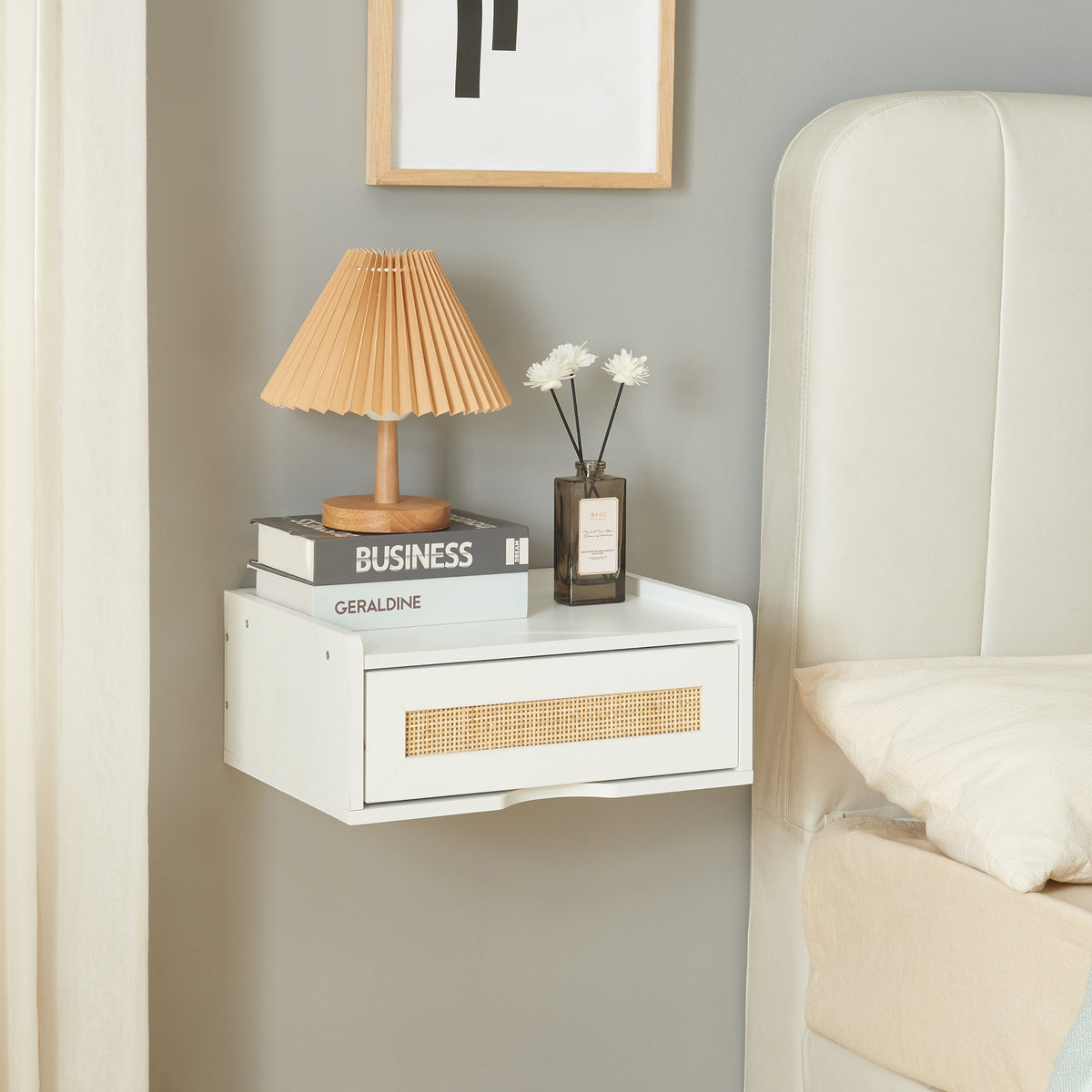 en.casa Wandregal Ljuredsø – Minimalistisch fürs Schlafzimmer