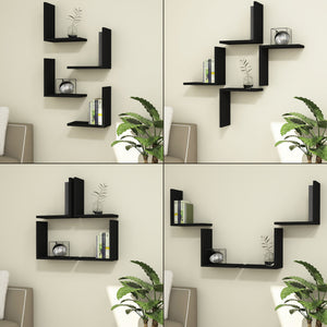 Wandregal Broby im 4er Set 30 x 30 x 16 cm in versch. Farben [en.casa]