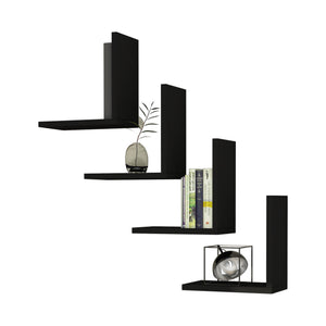 Wandregal Broby im 4er Set 30 x 30 x 16 cm in versch. Farben [en.casa]