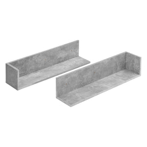 Wandregal Elverum 75 x 16,5 x 16,5 cm 2er Set versch. Farben en.casa