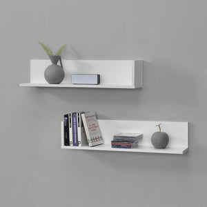 Wandregal Elverum 75 x 16,5 x 16,5 cm 2er Set versch. Farben en.casa