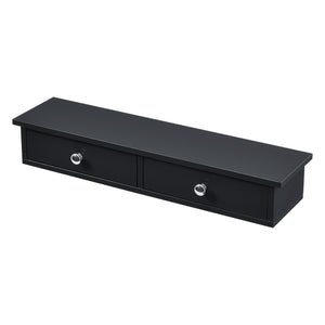 Wandregal Geeste 60x15x10 cm mit 2 Schubladen [en.casa]