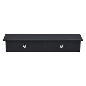 Wandregal Geeste 60x15x10 cm mit 2 Schubladen [en.casa]