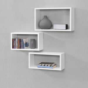 Wandregal Mandal 3er Set versch. Farben en.casa