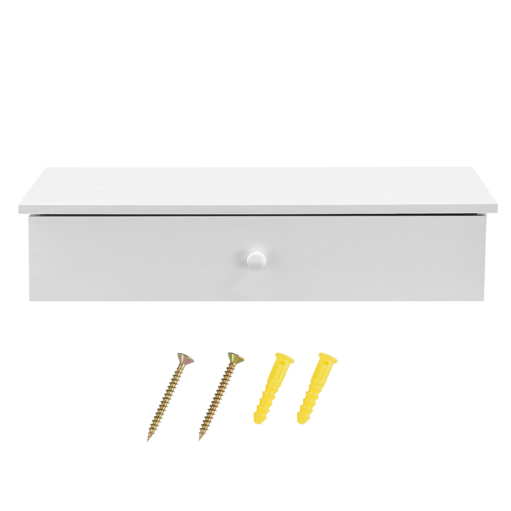 Wandregal 60 x 24 x 12,6 cm mit Staufach in versch. Farben en.casa - premiumXL