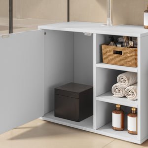 Waschbeckenunterschrank Kulaik 51x60x32 cm Weiß [en.casa]