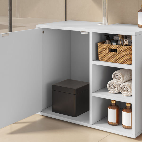 Waschbeckenunterschrank Kulaik 51x60x32 cm Weiß [en.casa]