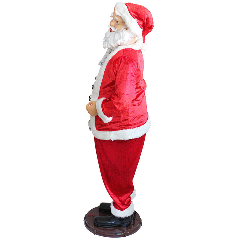 Maßskizze [lux.pro] Weihnachtsmann Aufsteller (150 und 200cm) singend/tanzend