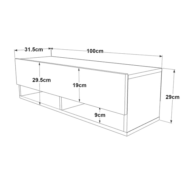 Fernsehtisch Laitila in versch. Größen und Farben [en.casa]