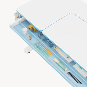 Höhenverstellbarer Kinderschreibtisch Kuosa [en.casa]