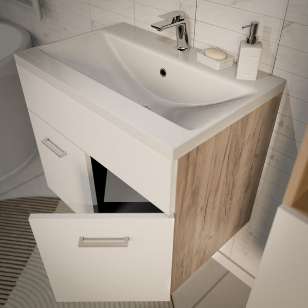 Waschtisch mit Waschbecken Krildihana [en.casa]