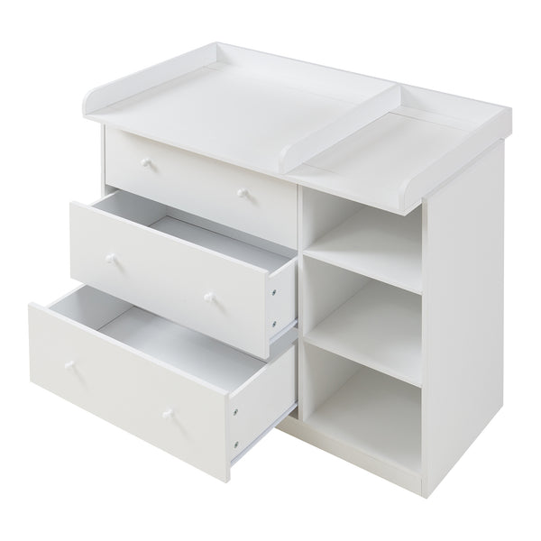 Wickelkommode Beldinupp mit Wickelaufsatz [en.casa]